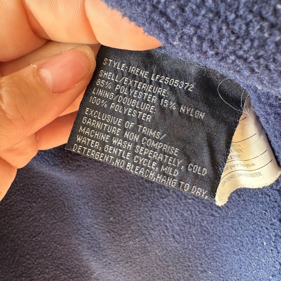 London Fog, size small, removable fleece liner, hooded mustard jacket. - Picture 10 of 11